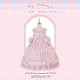 Mademoiselle Pearl Sanrio My Melody Rose Themed Apron Top Skirt Set JSKs and OPs(Reservation/Full Payment Without Shipping)